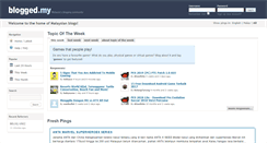 Desktop Screenshot of blogged.my